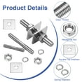 thumbnail image 3 of 10 Pack M3x120mm 304 Stainless Steel Double End Threaded Stud Screws Set, 3 of 6