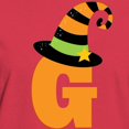 thumbnail image 3 of CafePress - Halloween Letter G Witch Monogram Women's Dark T S - Women's Traditional Fit Dark T-Shirt, 3 of 4