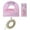 Pink, variant on 1.64ft Fusible Bias Tape wtih Fusible Bias Tape Maker For Sewing Dressmaking