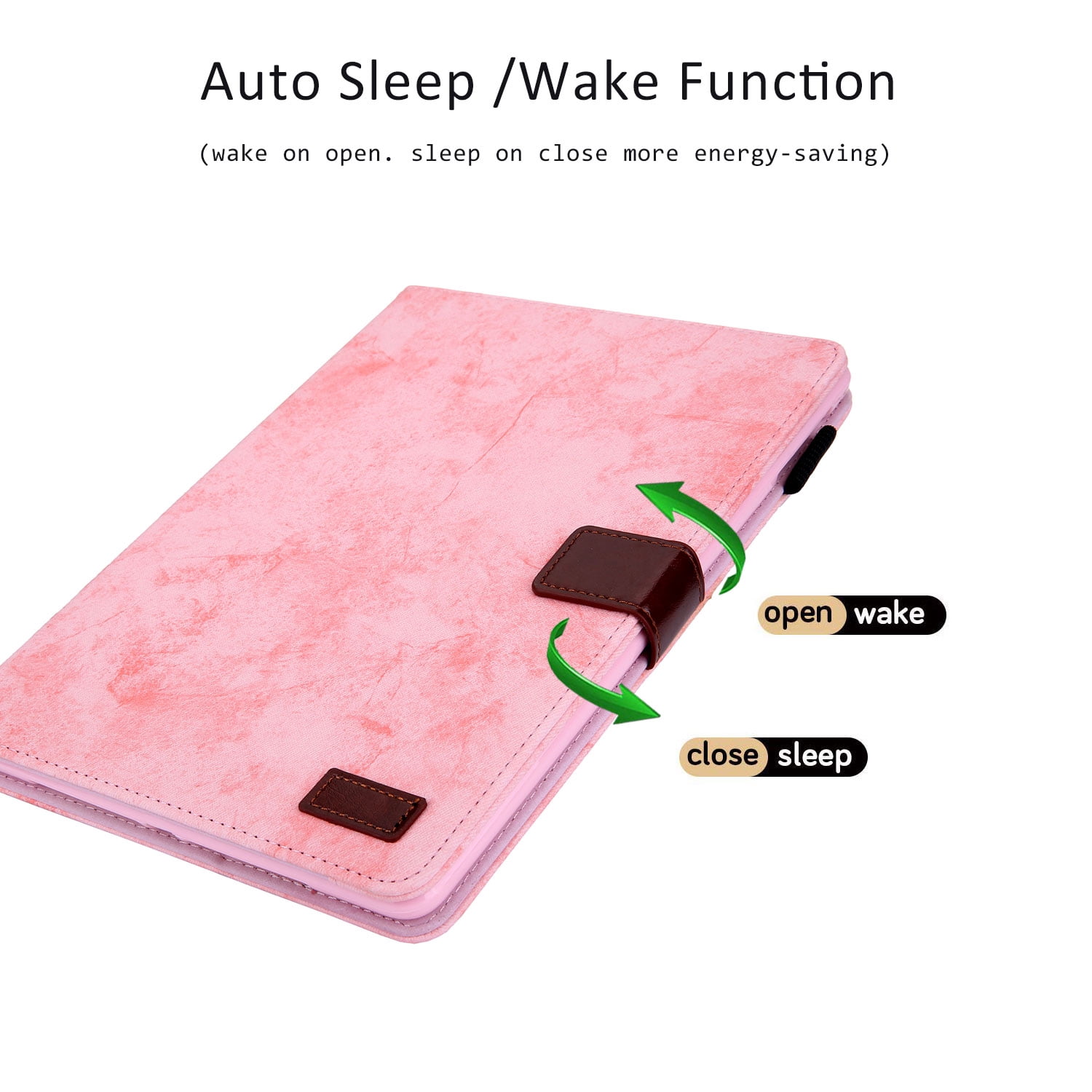 Allytech iPad 8th Gen 2020 Case 10.2 Inch, iPad 7th Gen 2019 Case, PU Leather Slim Fit Multi Angle Stand Smart Cover Auto Sleep Wake Shockproof Folio Flip Pencil Holder Case for Apple iPad 10.2",Pink
