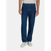 George Men's & Big Men's Relaxed Fit 100% Cotton Jeans, Sizes 28-54