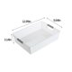 thumbnail image 3 of Cesta de plástico blanco con asa - Caja plegable para ropa de ropa, juguetes y material deportivo - 5 opciones de talla, 3 of 6
