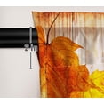thumbnail image 5 of Autumn Window Curtain Fall Thanksgiving Rustic Barn Wooden Door Print Curtains Home Decor Rod Pocket Darkening Drapes for Bedroom Living Room 2 Panels 42 in x 84 in, 5 of 5