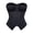 Black Satin, variant on Women’s Striped Corset Top Structured Bustier Blazer Style Side Zipper Fitted Tank
