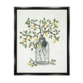 thumbnail image 3 of Stupell Industries Dangling Country Lemon Branches Decorated Glass Vase Painting Jet Black Floating Framed Canvas Print Wall Art, Design by Julie Norkus, 3 of 5