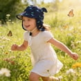 thumbnail image 2 of Baby Sun Hat for Boys Girls Toddler Summer Bucket Hat Kids Sun Protection Beach Hat Cotton Baby Hats 6-12 Months 12-24 Months 2t 3t 4t 5t 6t 7t 8t 9t Children 3-7 Years, 2 of 8