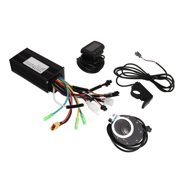 Controlador sin escobillas Pantalla LCD, Controlador de motor de bicicleta eléctrica Conjunto de controlador de motor sin escobillas Controlador de motor Acelerador de pulgar Diseño exquisito