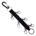 thumbnail image 3 of WEUVEB 1Ud Llavero De Paracord Negro Con Mosquetón De Metal Para Uso En Exteriores Y Montañismo, 3 of 8
