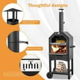 Danrelax Portable Wood Fired Pizza Oven with Waterproof Cover, Grill