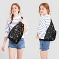 thumbnail image 3 of Tropical Butterfly Sling Backpack – Artistic & Fashionable Crossbody Shoulder Bag, MultiLayer Storage for Outdoor Adventures, Commuting & Photography, 3 of 4