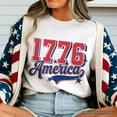 thumbnail image 2 of 1776 America Vintage T-Shirt, Patriotic Retro USA Freedom 4th of July Tee, 2 of 5