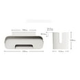 thumbnail image 6 of Bedside Plastic Storage Caddy Removable Hook Hanging Basket Sundries Box Holder - Hanging Organizer Rack Shelf Bedside Book Phones Drinks Tissues Office Home, White, app.30x18cm/11.81x7.09in, 6 of 7