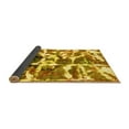 thumbnail image 2 of Ahgly Company Indoor Rectangle Abstract Yellow Modern Area Rugs, 3' x 5', 2 of 4