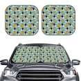 thumbnail image 6 of Lsque Cute French Bulldog 2 PCS Windshield Sun Shade | CarFoldable Window Covers | Car Accessories Reflect UV for Universal Cars SUV Truck | Large, 6 of 7