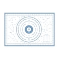 thumbnail image 1 of Alfombrilla para enrollar masa Lámina enrollable de silicona para pastelería Antideslizante Almohadilla para masa de pastelería Accesorio de cocina, Azul kenally HA003381-04, 1 of 7