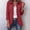 Wine Coats for Women, variant on UTSJKR Ruffled Denim Jacket for Women Long Sleeve Lapel Collar Double Button Open Front Outerwear Coat with Side Pocket Wine XXXL