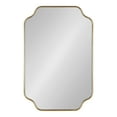 thumbnail image 3 of Kate and Laurel Plumley Glam Scalloped Wall Mirror, 24 x 36, Gold, Transitional Mirror Wall Decor, 3 of 8