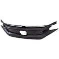 thumbnail image 2 of For 2017-2019 Civic Grille Assembly Black & Silver Plastic HO1200235 71121TGGA01, 2 of 3