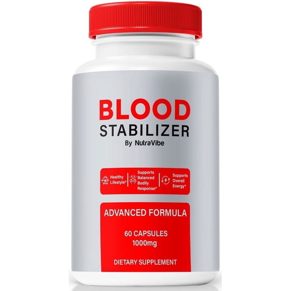 Blood Stabilizer Capsules - Official BloodStabilizer Nature Pills to Maintain Overall Health, All Natural Blood Formula For Healthy and Stable Levels, Review (60 Capsules)