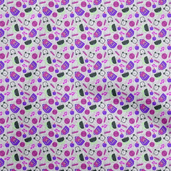 oneOone Cotton Cambric Fuschia Pink Fabric Kids Quilting Supplies Print Sewing Fabric By The Yard 42 Inch Wide