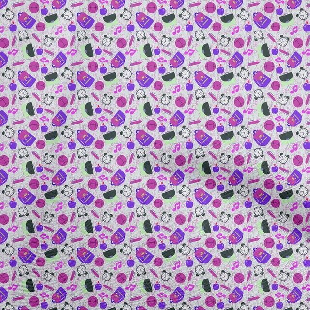 oneOone Georgette Viscose Rose Fuchsia Tissu Matière de Robe pour Enfants Tissu Imprimé Tissu au Mètre 42 Pouces de Large