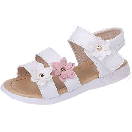 

Girls Sandals Three Blossom Roman Shoes Fashion 2023 Summer New Korean Children s Beach Shoes Baby Shoes Children s Shoes