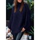 thumbnail image 3 of Suéter PRETTYGARDEN 2025 Otoño Cuello Alto Oversized Azul Marino S, 3 of 8