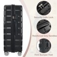 thumbnail image 6 of Hardshell Luggage Set 3 Piece, Durable ABS+PC Travel Suitcase with Spinner Wheels (20/24/28 Inch), 6 of 8