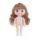 thumbnail image 1 of Muñeca BJD de 21 cm con maquillaje, juego de simulación, cabello liso interactivo 3D Estilo E, 1 of 9