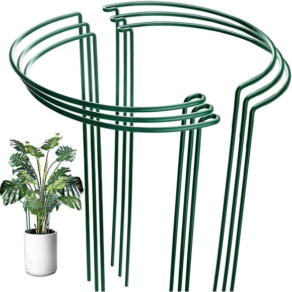 6 Pack Plant Support Stakes, Metal Garden Plant Stakes