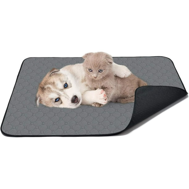 Tapete para perros, 100 x 70 almohadillas para orinar, súper absorbente, reutilizable, impermeable, tapete de entrenamiento para perros JM Cocina, Decoración y Otros