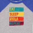 thumbnail image 4 of Inktastic Viola Player Funny Eat Sleep Viola Repeat Boys or Girls Baby Bodysuit, 4 of 5