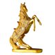 thumbnail image 1 of Estatua de caballo dorado europeo, decoración del hogar, arte de resina que atrae la suerte y la riqueza. salto, 1 of 2