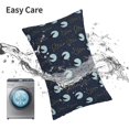 thumbnail image 6 of Zufioo Night Forest Wolf Print Double-Sided Throw Pillow Cover, Pillow Protector Home Decor - With Hidden Zipper, Suitable for Bedroom, Living Room, Car Interior-14"x20", 6 of 6