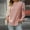 #127-Pink, variant on Women's Curved Hem Long Sleeve Sweaters, Side Split Crew Neck Tunic Tops Loose Fit Shirts Basic Pullover