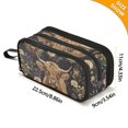 thumbnail image 4 of FORMRS Pencil Case with 3 Compartments Zipper Pouch, Elementary School Level and up, Cows and Flowers, 4 of 8