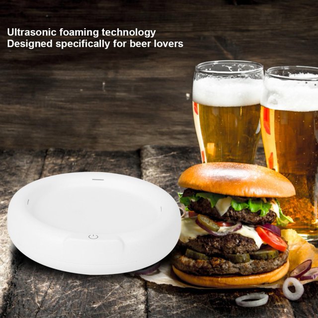 Espumador de Cerveza Eléctrico Máquina de Espuma de Cerveza Ultrasónica Máquina de Espuma de Cerveza Portátil Espumador de Leche Eléctrico para Reuniones Familiares