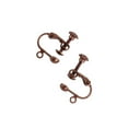 thumbnail image 4 of 12 piezas tornillo trasero pendientes hallazgos abrir bola fabricación DIY Cobre Sunnimix Resultados de la joyería del pendiente del clip, 4 of 7