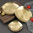 thumbnail image 1 of YAOMOBB Garbage Plate 304 Stainless Steel Spit Bone Dish Mirror Polished Square Utensil Kitchenware, 1 of 7