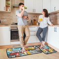 thumbnail image 6 of SKYSONIC Vintage Audio Cassettes Kitchen Mats Set of 2 Music Tapes Anti Fatigue Floor Runner Rug Non Slip Comfort Mat 19.7x27.6 Inch + 19.7x47.2 Inch for Living Room Laundry Room Hallway, 6 of 7