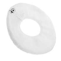 HOOWIFFY White Plush Toilet Seat Cover, Thickened Soft Comfortable Washable Cushion for Home Bathroom and Car Use