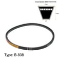 thumbnail image 2 of Unique Bargains B-838 V-Belts Drive Belt 838mm Inner Girth Rubber for Power Transmission 2 Pack, 2 of 6