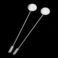 thumbnail image 4 of 10 Piezas Bandeja forma forma forma Palo de Solapa Broche Sombrero Bufanda Bandeja de Pegamento DIY - Plata 7.5cm 1.2cm diámetro Yinane Broche de solapa de cuello, 4 of 8