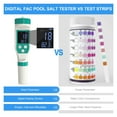 thumbnail image 4 of Digital PH/Chlorine/ORP/EC/TDS/Salinity/Temp/FAC Pool Water Quality Monitor PH Tester For Swimming Pool Aquarium Hydroponic Spa, 4 of 6
