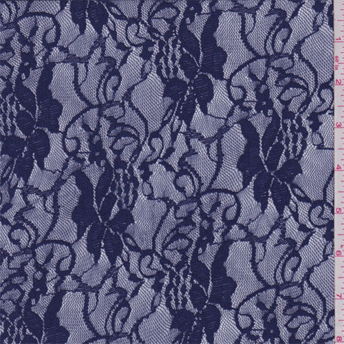 navy blue lace fabric by the yard