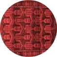 thumbnail image 1 of Ahgly Company Indoor Round Persian Red Traditional Area Rugs, 4' Round, 1 of 4