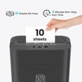 thumbnail image 3 of Cross Cut Paper Shredder, 5.55 Gallon Heavy Duty Shredder for Home Office, P-4 High Security Shredders for Paper/Credit Card/Mail/Staples/Clips, Portable Handle Design, 3 of 7