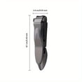 thumbnail image 7 of 1-piece Nail Clippers for Men with Catcher -Sharp Heavy Duty Self-Collecting Nail Cutters with Ergonomic Lever Keep Fingernails (Gray), 7 of 7