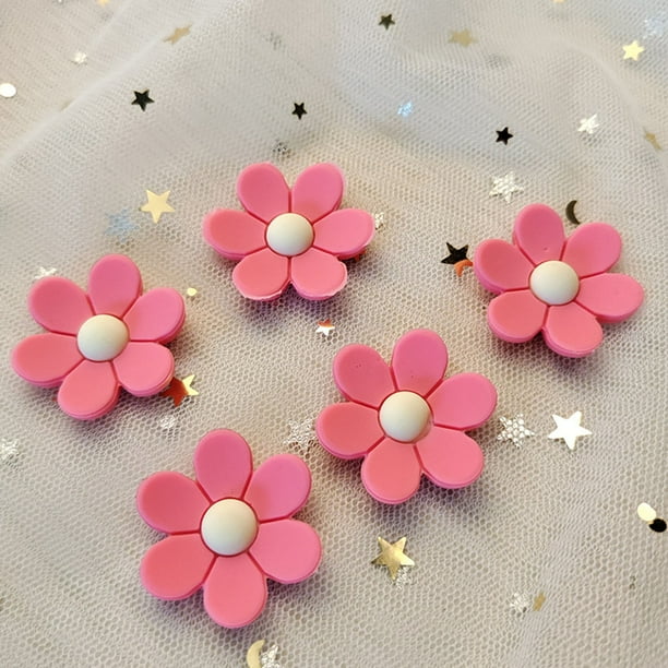 55pcs Edible Flower Butterflies Cake Topper Wafer Paper Flower Cupcake Toppers Hawaiian Flower Cake Decorations Mixed Size For Tropical Luau Themed Birthday Baby Shower Party Supplies