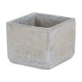 thumbnail image 3 of Contemporary Home Living 6" Gray Handcrafted Square Planter Pot, 3 of 4